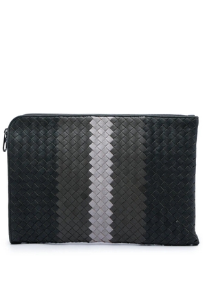 Bottega Veneta Pre-Owned 2012-2026 Tricolor Nappa Intrecciato clutch bag - Black