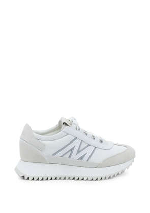 Moncler suede-panelled sneakers - White