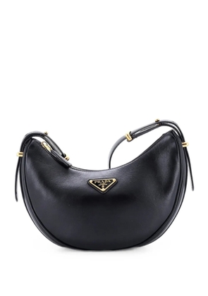 Prada Pre-Owned Arque Half Moon Leather Small hobo bag - Black