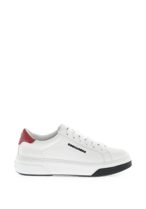 DSQUARED2 Bumber leather sneakers - White
