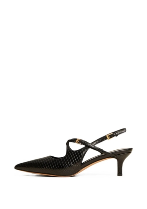 TWINSET leather slingbacks with straps - Black
