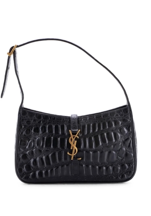 Saint Laurent Pre-Owned Le 5 a 7 Crocodile Embossed Leather Small hobo bag - Black