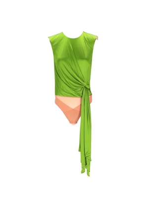 Elisabetta Franchi draped bodysuit - Green