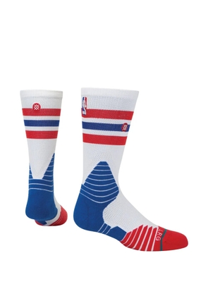 Stance x NBA stripe crew socks - White