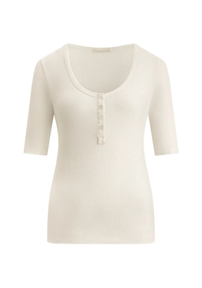 12 STOREEZ Gwen short-sleeve top - Neutrals