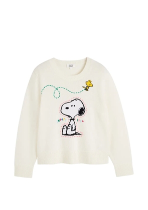 Chinti & Parker Snoopy embroidered sweater - Neutrals