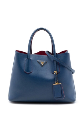 Prada Pre-Owned 2010-2026 Medium Saffiano Cuir Double Handle satchel - Blue