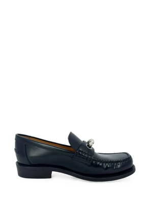 Christian Dior Pre-Owned pearl embellished loafers - Black