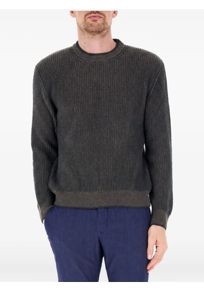 Paul & Shark ribbed-knit crew-neck sweater - Green