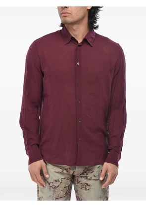 Off-White embroidered long-sleeve shirt