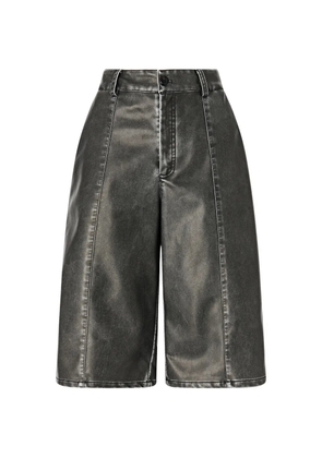 PINKO faded-effect panelled shorts - Grey