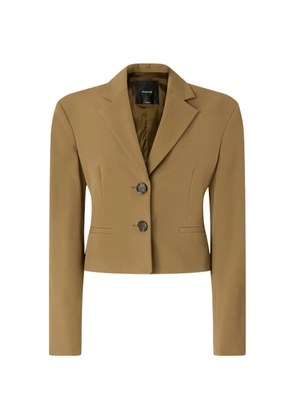 PINKO single-breasted cropped blazer - Green