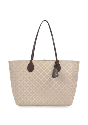 By Malene Birger Abigail geometric-pattern tote bag - Neutrals