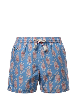 MC2 Saint Barth Lighting tiger-print swim shorts - Blue