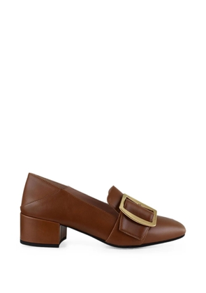 Bally Boucle buckle leather pumps - Brown