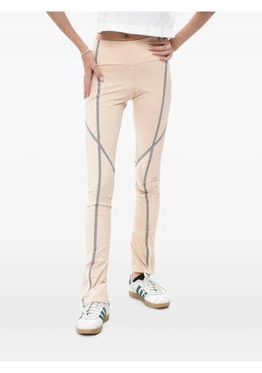 Off-White reflective ankle-zip leggings - Neutrals