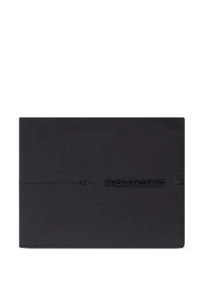 PIQUADRO logo-plaque bi-fold wallet - Black