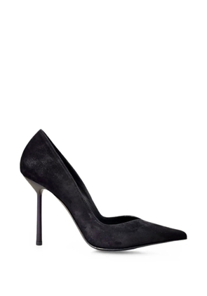 Le Silla Petalo pointed-toe suede pumps - Black