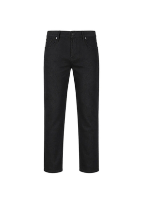 Emporio Armani logo-plaque jeans - Black
