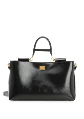 Dolce & Gabbana medium Vittoria calfskin handbag - Black