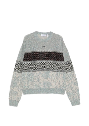 Off-White Arrows intarsia-knit sweater - Grey