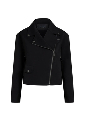 Karl Lagerfeld zip-up biker jacket - Black
