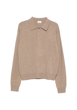 Saint Laurent button-fastening polo shirt - Neutrals