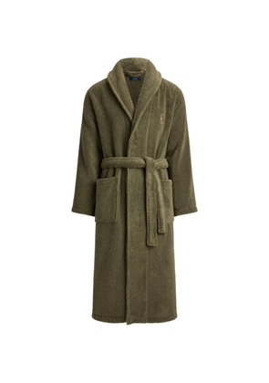 Polo Ralph Lauren Pony-embroidered shawl-collar robe - Green