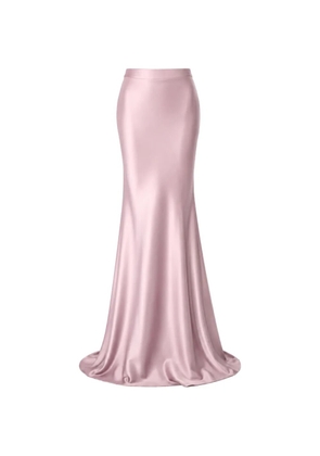 Gemy Maalouf satin-finish floor-length skirt - Pink