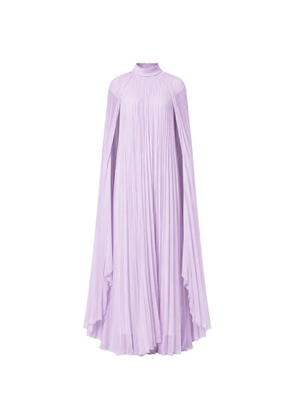 Gemy Maalouf pleated cape-style dress - Purple