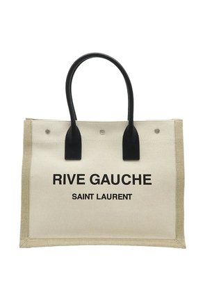 Saint Laurent Pre-Owned 2013-2026 Small Canvas Rive Gauche tote bag - Neutrals