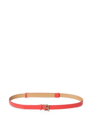 Elisabetta Franchi logo-plaque belt - Red