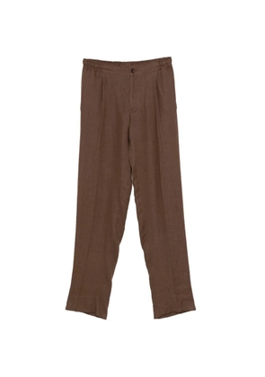 Kiton pleated trousers - Brown
