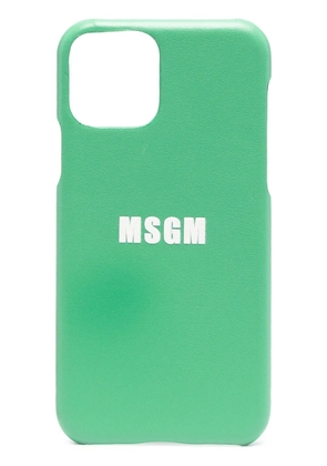 MSGM logo-print iPhone 11 Pro case - Green