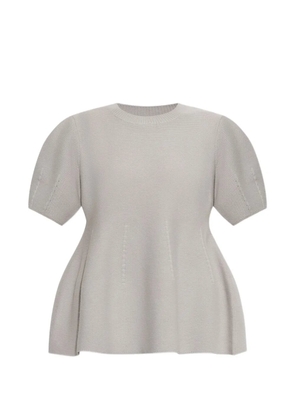 Lisa Yang Mella puff-sleeve top - Grey