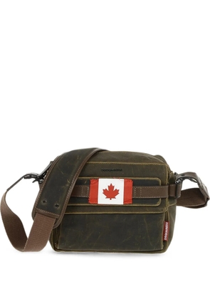 DSQUARED2 Flag logo-patch shoulder bag - Brown