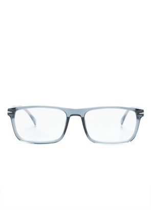 Eyewear by David Beckham transparent rectangle-frame glasses - Blue