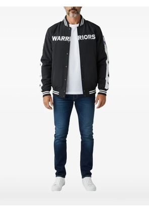 Mitchell & Ness NBA Golden State Warriors band-collar jacket - Black