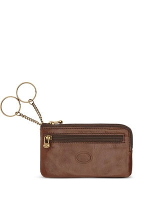 The Bridge logo-embossed zip-fastening key holder - Brown
