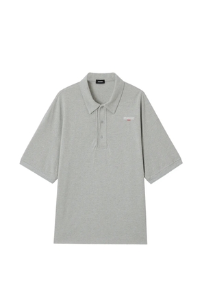 We11done logo-embroidered polo shirt - Grey
