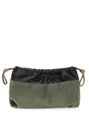 Pierre Hardy Twin leather clutch bag - Green