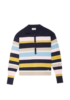 Ottod'Ame horizontal-stripe long-sleeve polo shirt - Blue