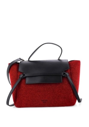 Celine Pre-Owned Belt Bag Felt and Leather Mini satchel - Red