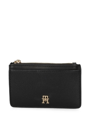Tommy Hilfiger logo-plaque card holder - Black