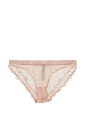 Stella McCartney lace-trim mesh briefs - Neutrals