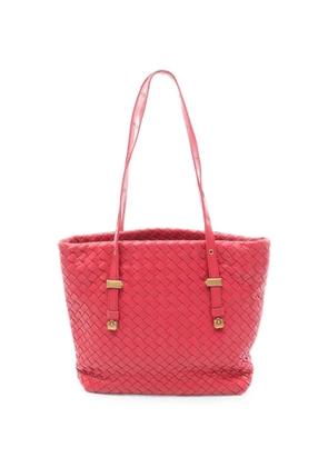 Bottega Veneta Pre-Owned 2000s Intrecciato leather tote bag - Red