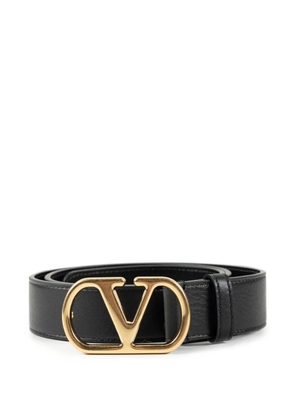 Valentino Garavani VLogo Signature leather belt - Black
