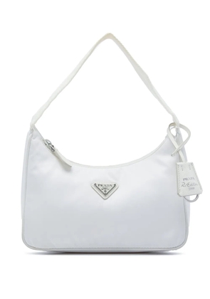 Prada Pre-Owned 2019-2026 Mini Tessuto Re Edition 2000 shoulder bag - White