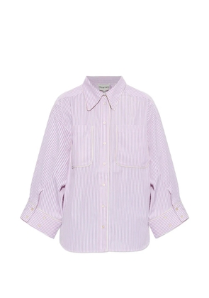 MUNTHE Voyage striped shirt - White