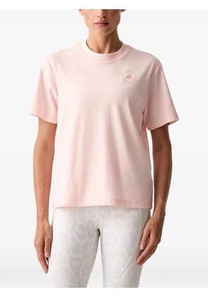 adidas by Stella McCartney logo-print T-shirt - Pink
